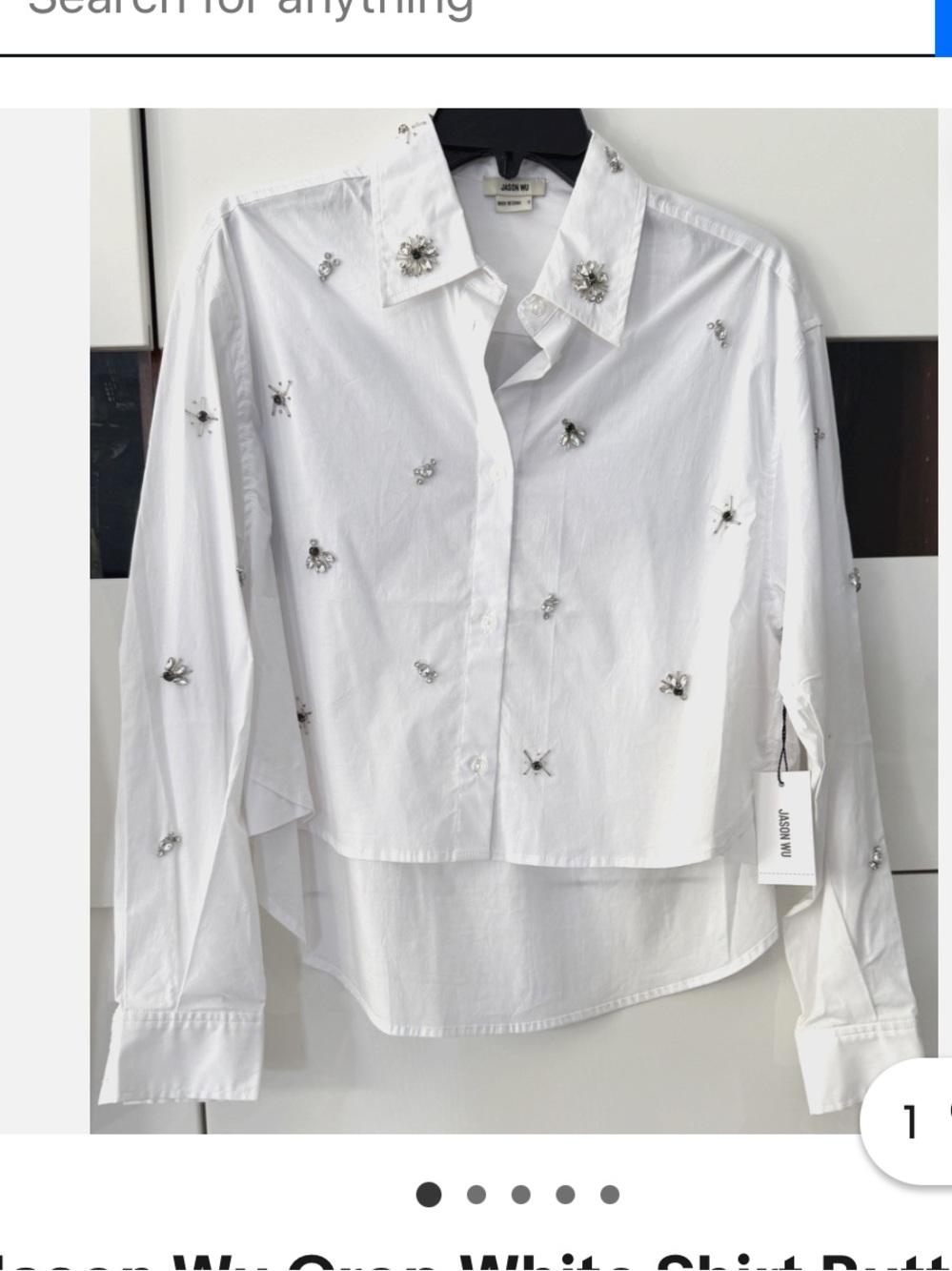 NWT Jason wu embellished long sleeve